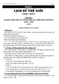 Đề cương ôn thi THPT Quốc gia môn Lịch sử năm 2016